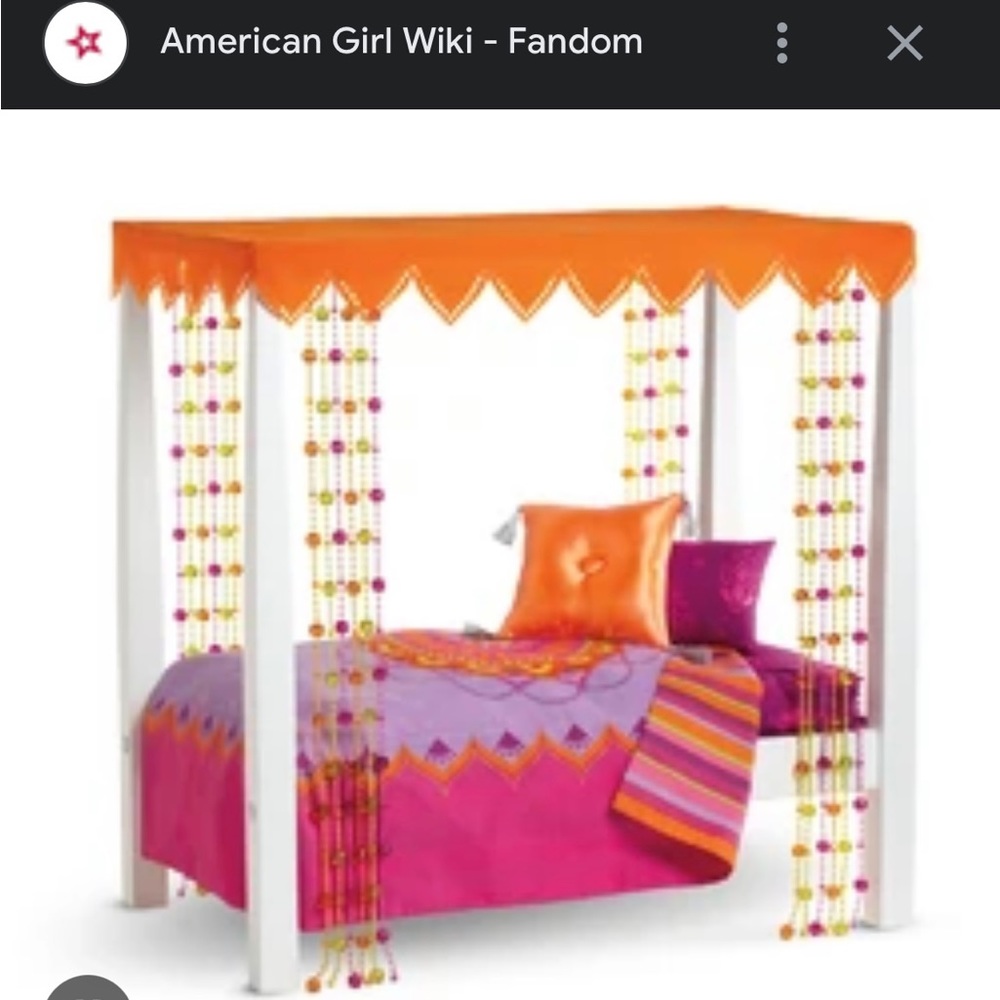 American Girl Julie's Bed with Bedding Accessory Set
